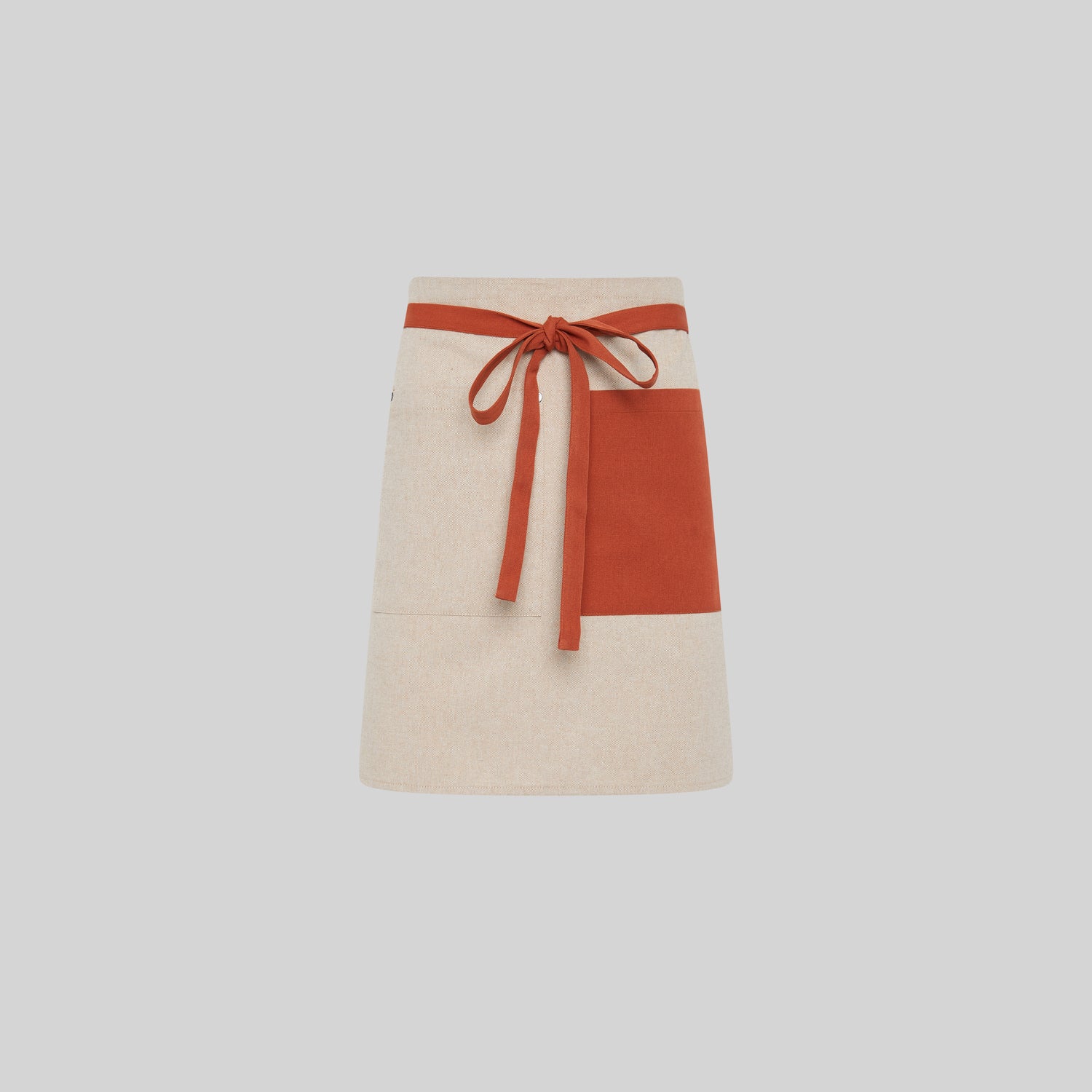 Gary's Aprons tablier court gris poches toile 45 cm