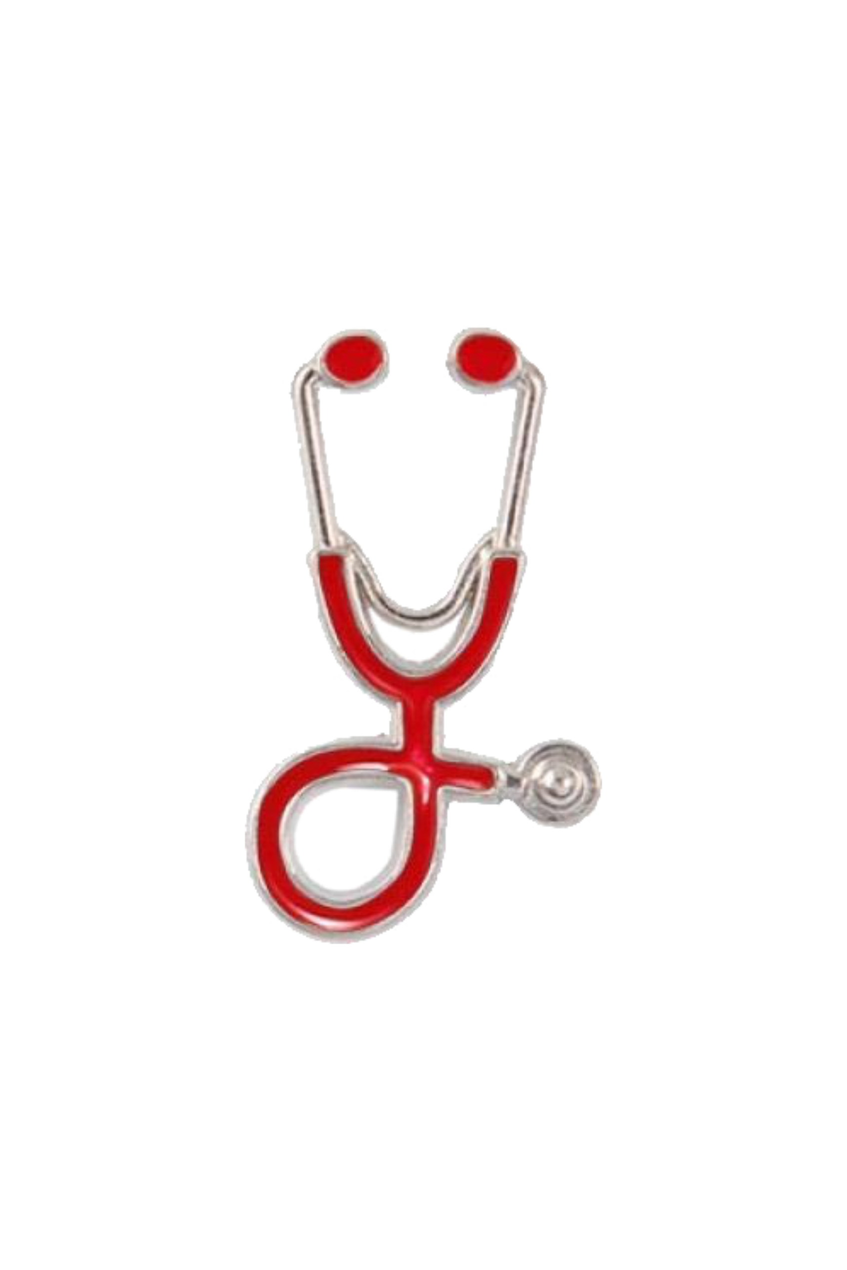 Enfermania pin stéthoscope bordeaux 25x10 mm