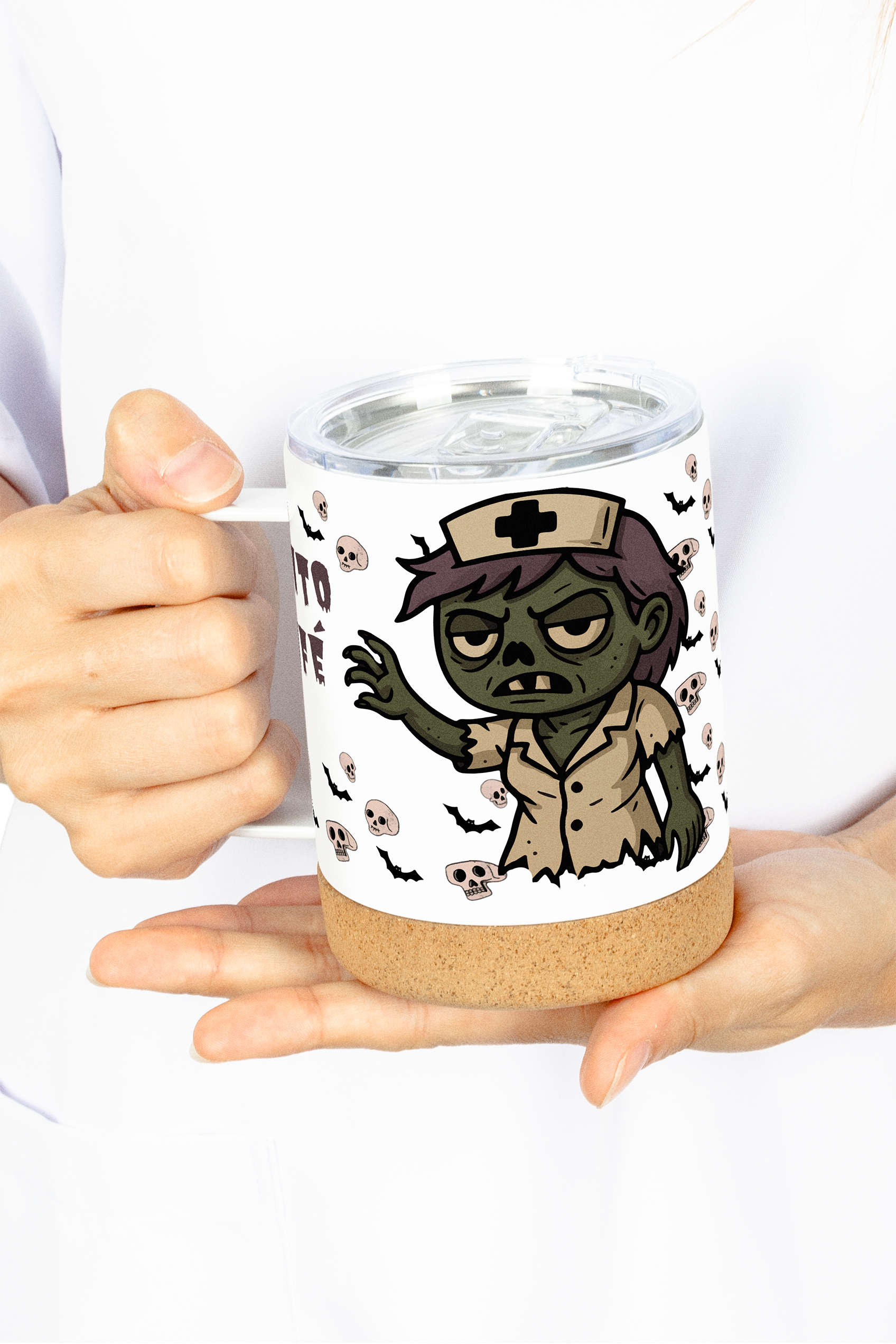 Enfermania Regalos mug isotherme 330 ml halloween inox