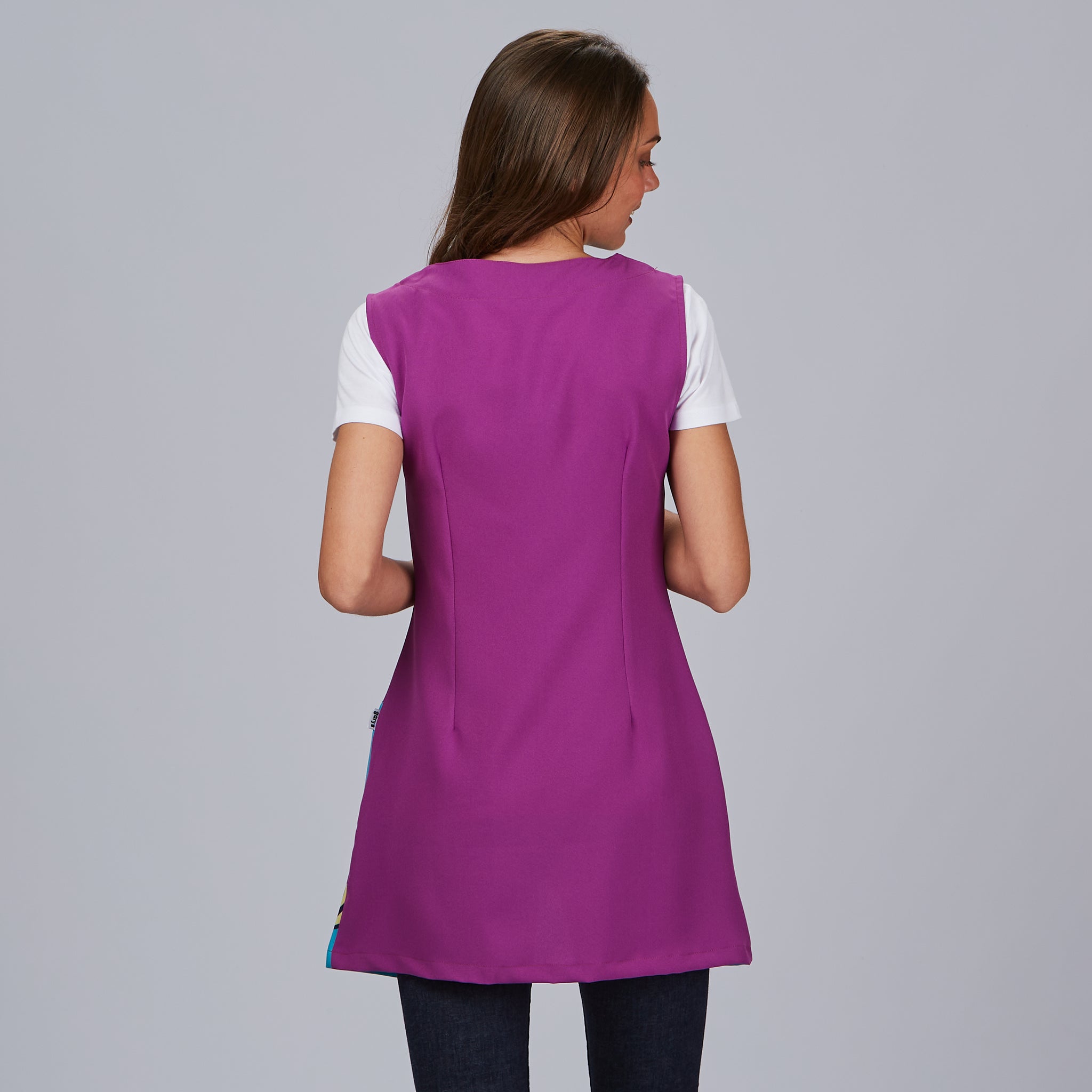 GARY'S Océano blouse scolaire mauve sans manches