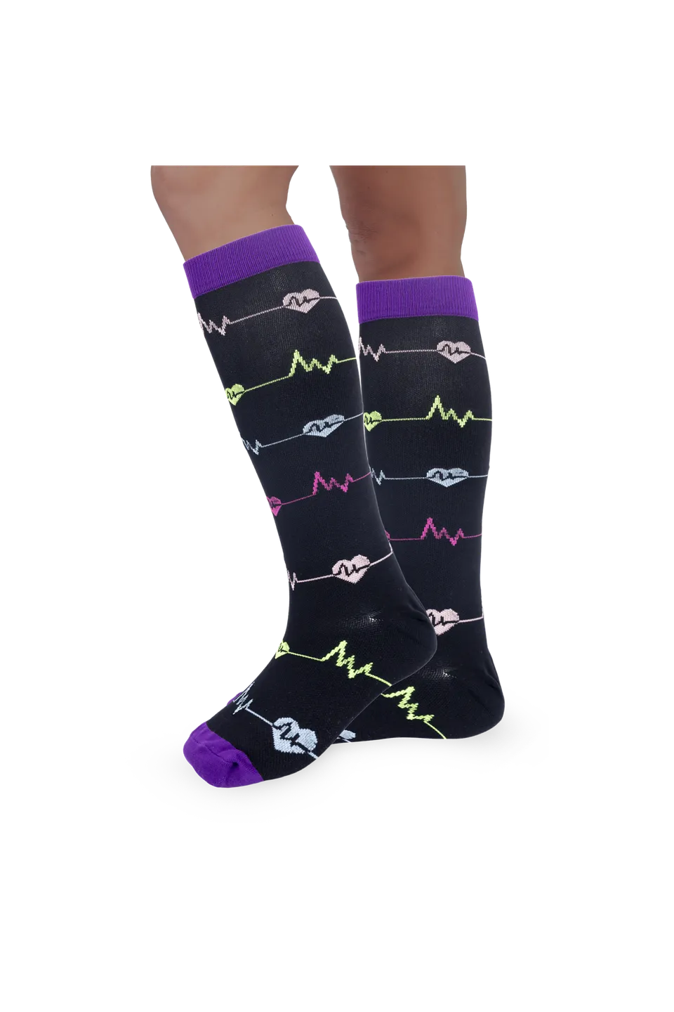 Enfermania EKG chaussettes de compression noires S/M retour veineux