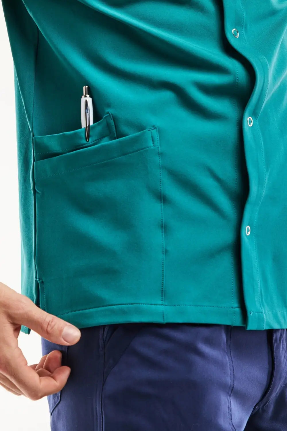 Aelin Noah blouse médicale homme vert turquoise stretch