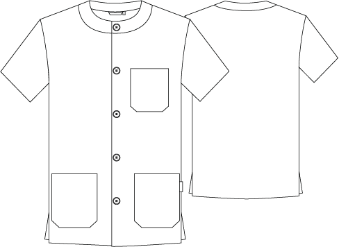 GARY'S Blouses blouse médicale blanche twill boutons M