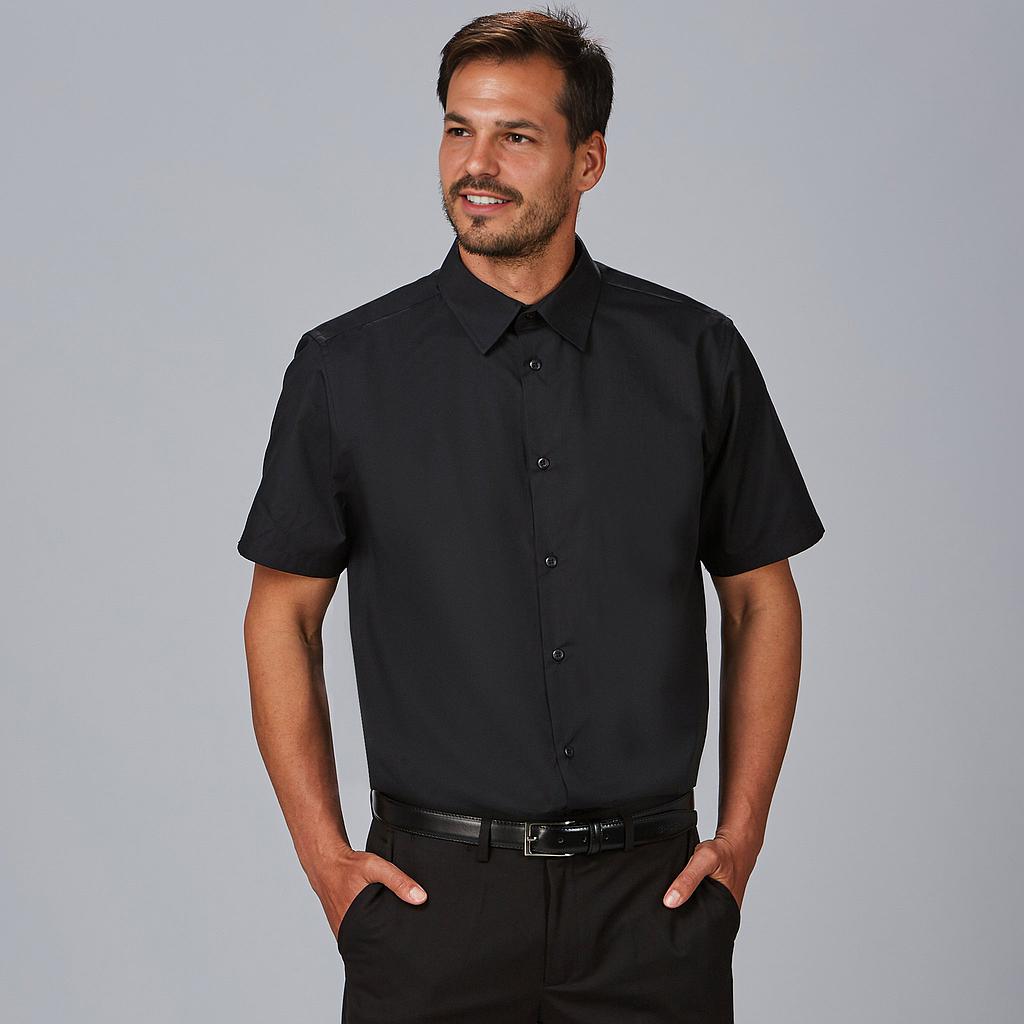 GARY'S Shirts chemisette homme slim noire stretch M