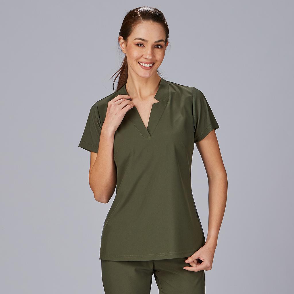 Gary's Rosell blouse médicale femme noire microfibre