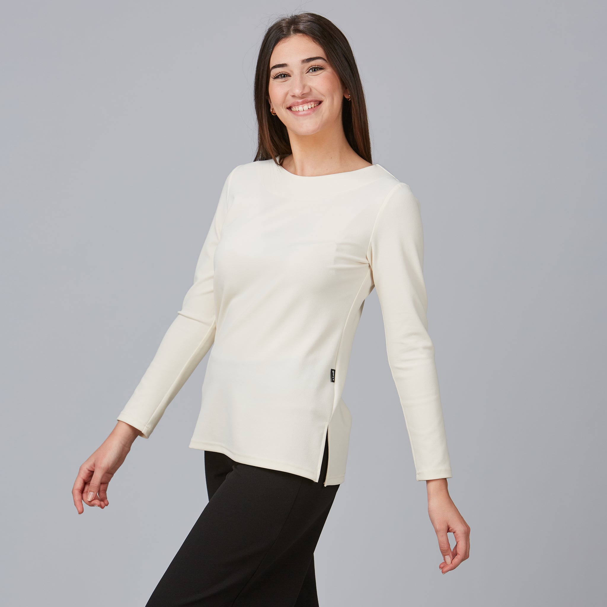 Gary's Robinia t-shirt femme col bateau noire S
