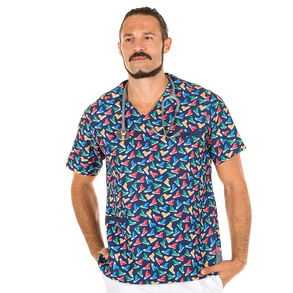 Gary's Berta Tunique Médicale Unisexe Motif Dental Microfibre