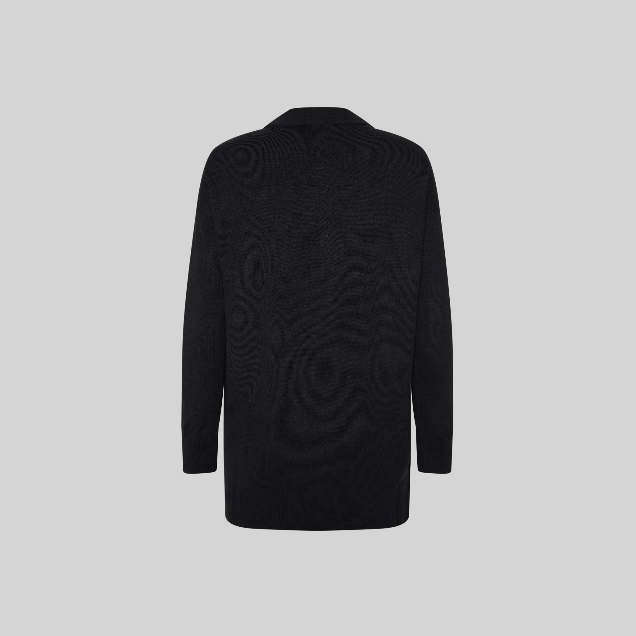Gary's Knit cardigan femme sans boutons gilet noir