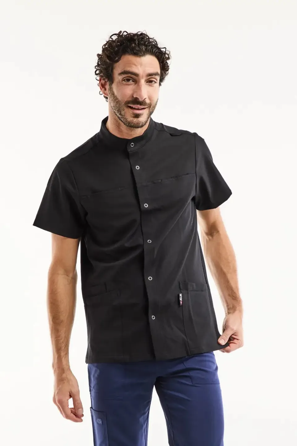 Aelin Noah blouse médicale homme noir stretch