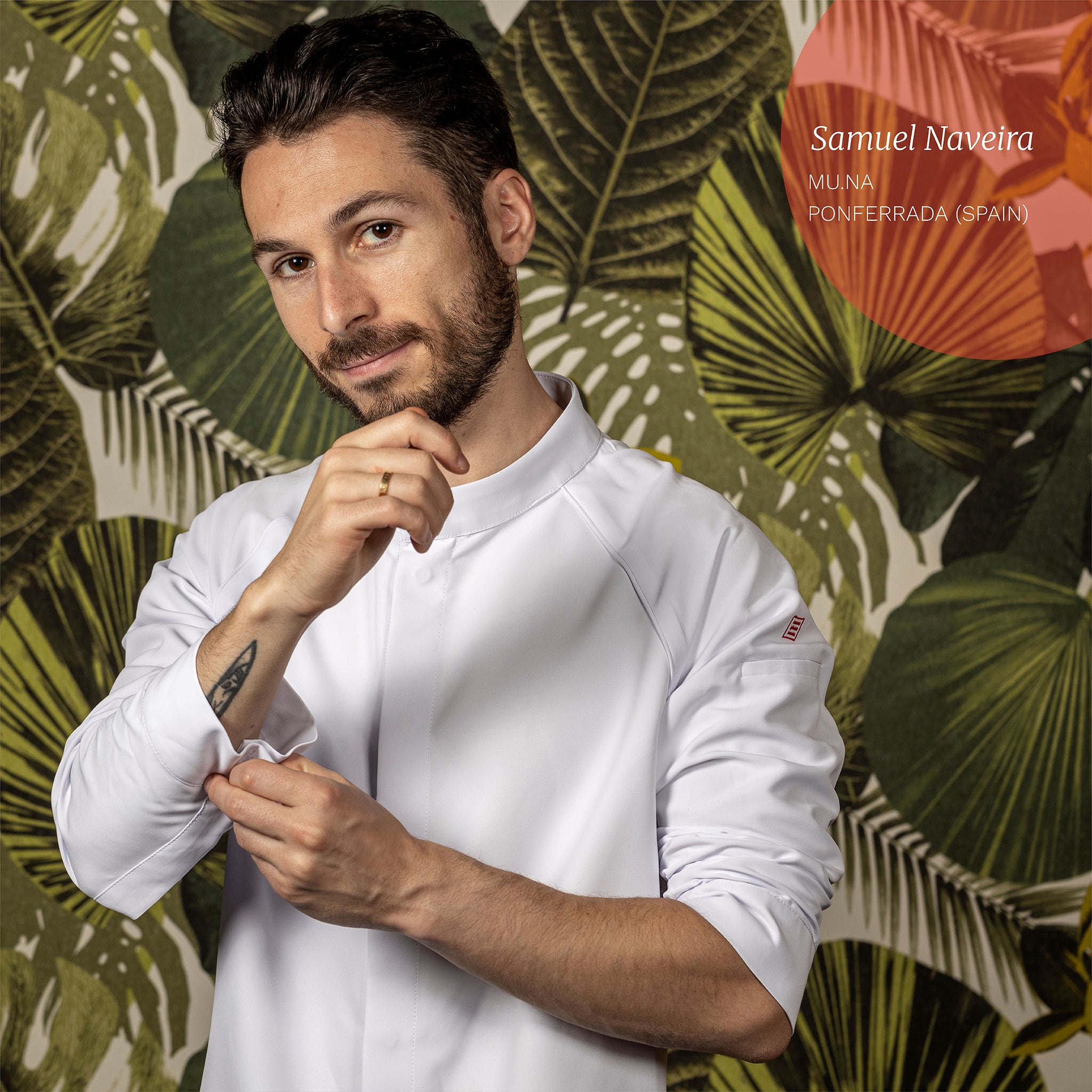 Gary's Tyr veste cuisine unisexe blanc microfibre