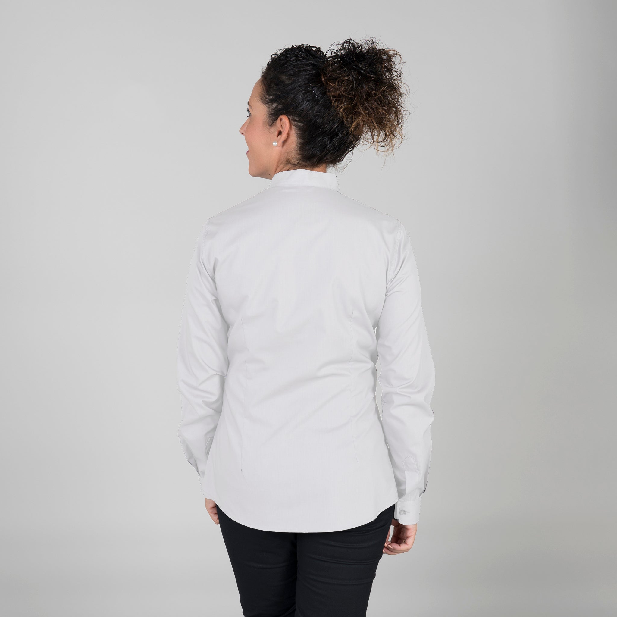 GARY'S Blouse col mao manches longues noir XS