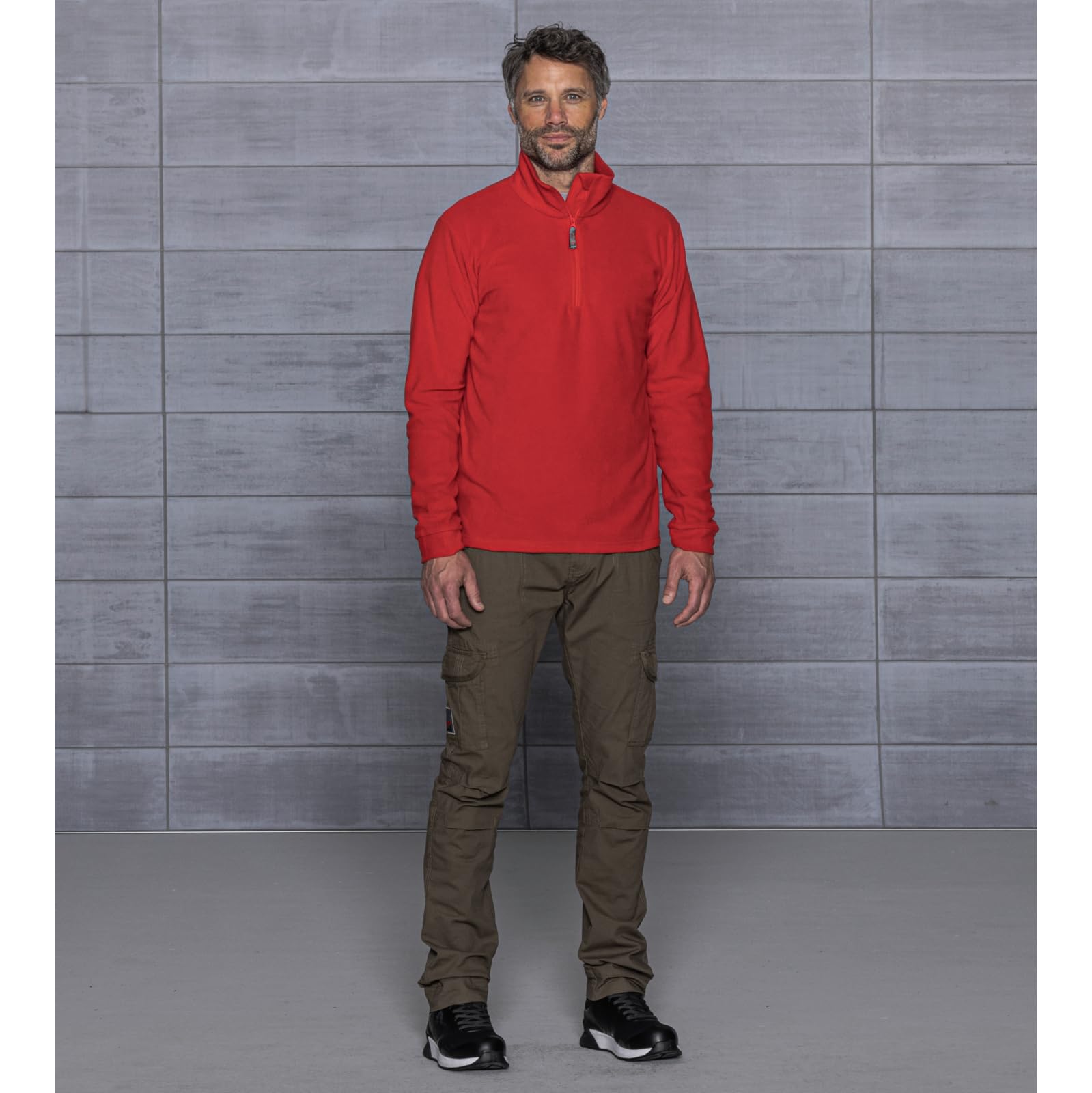 Würth MODYF Job+ Sweat 1/4 Zip Rouge XS Vêtement de Travail