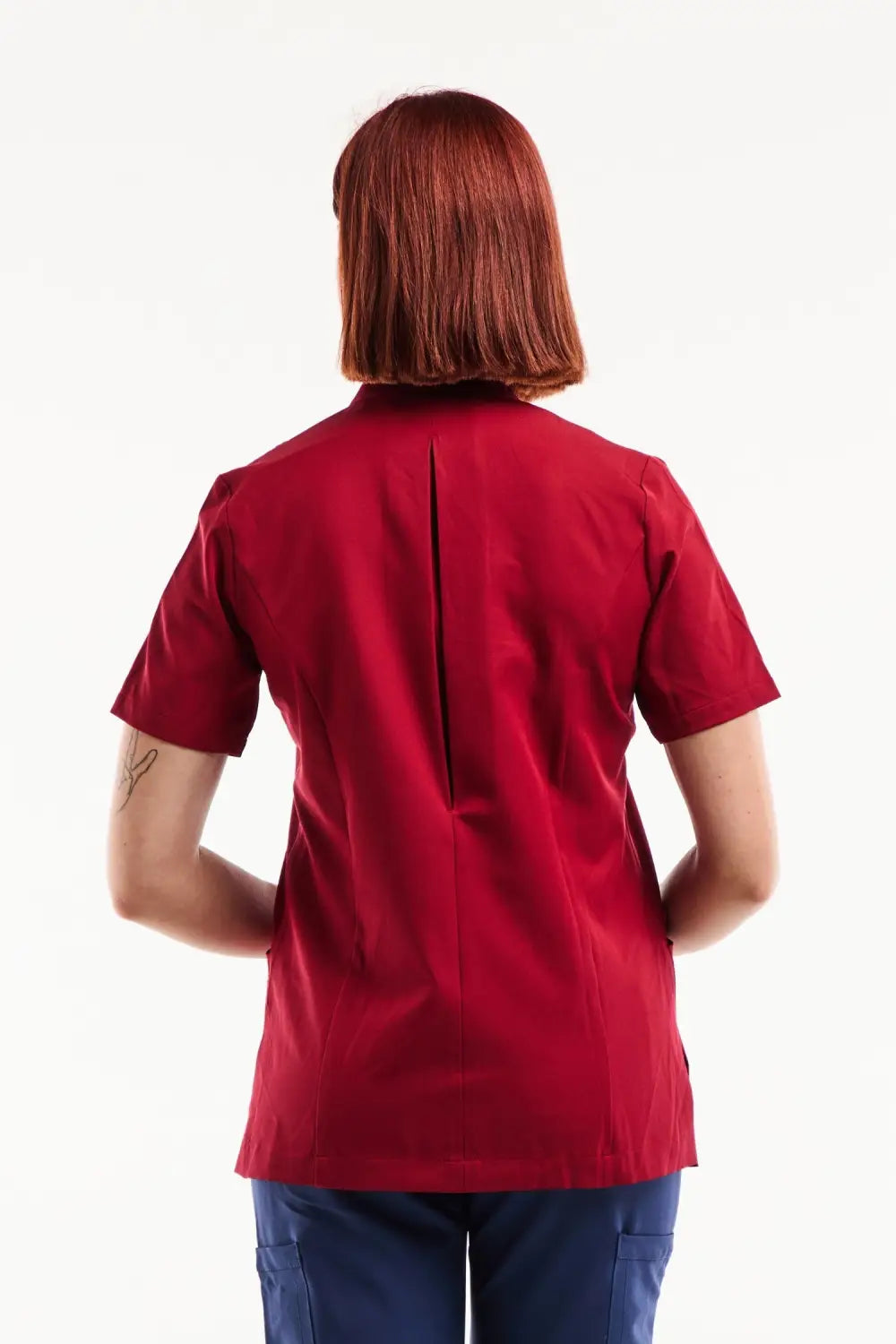 Aelin Aurelia blouse médicale femme bordeaux stretch
