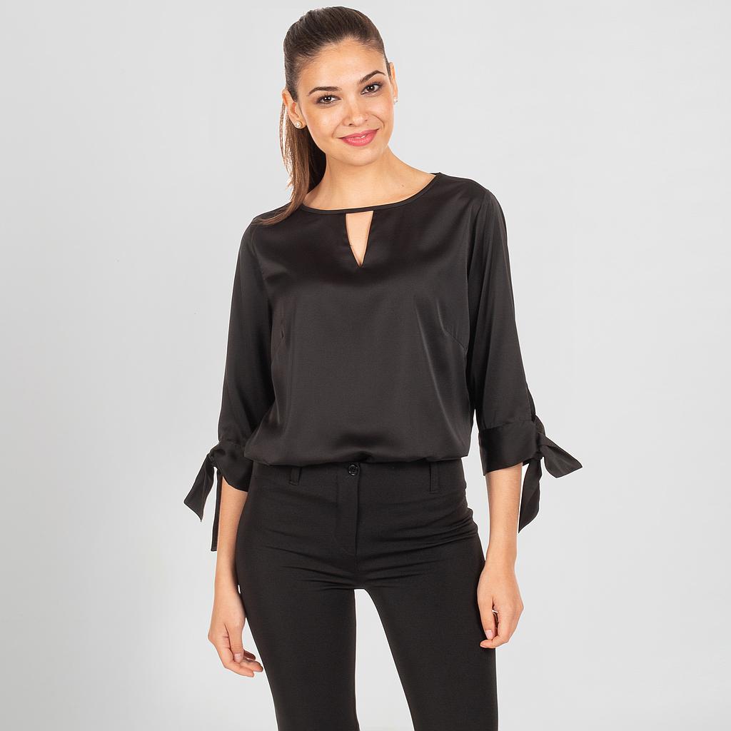 GARY'S Olivia blouse femme satin noire