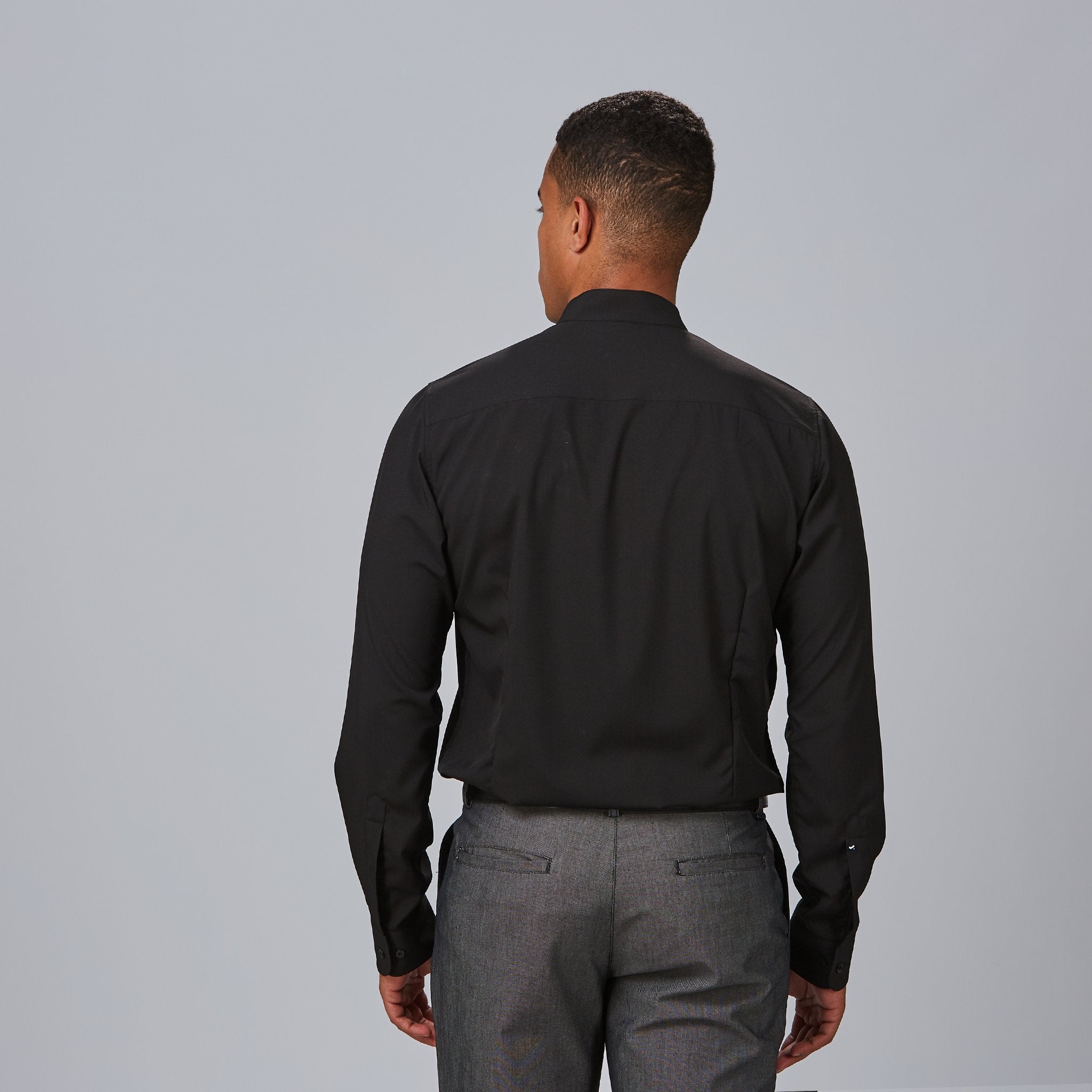 Gary's Shirts Matteo chemise slim homme 001 noir