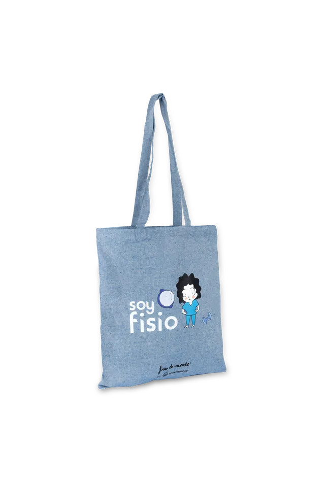 Enfermania Tote Bag bleu physio sac travail lavable