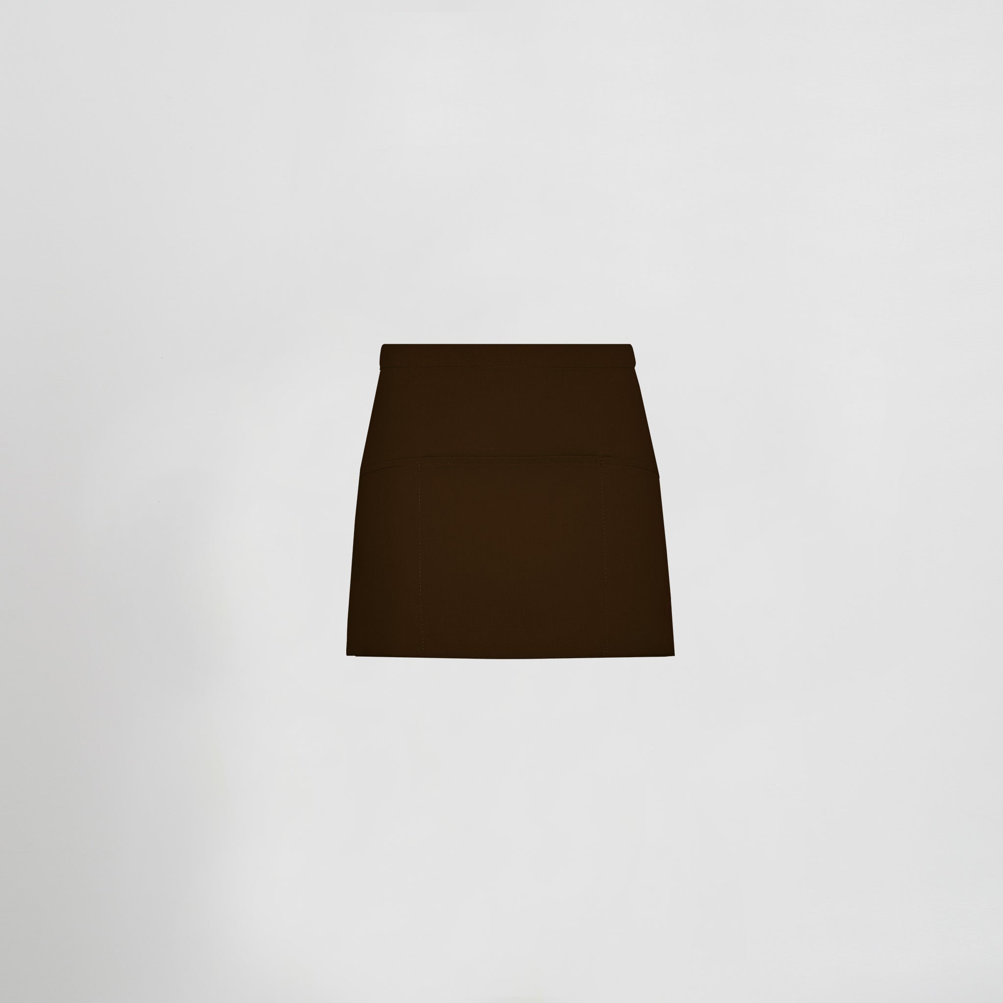 GARY'S tablier court sergé polyester noir 30x60 cm
