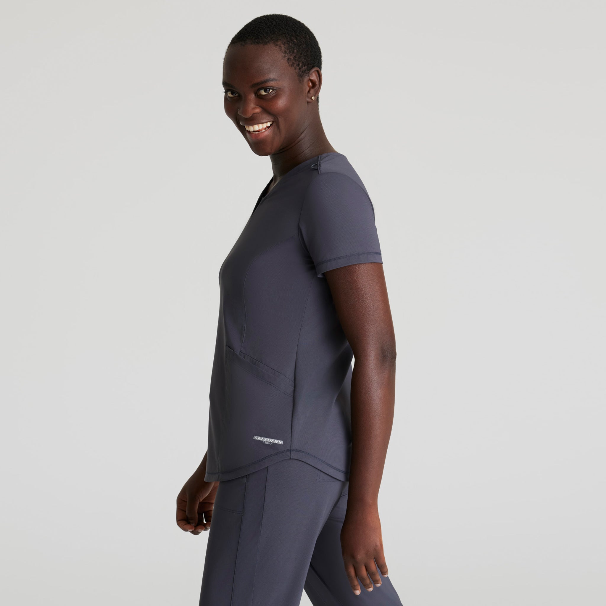 Gary's Serene Top blouse médicale noir stretch