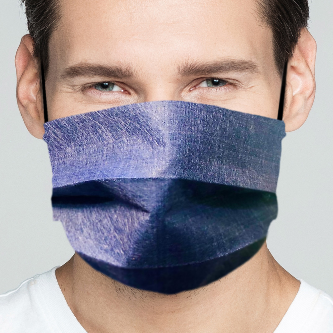 ILKOTT AA83 #0010 masque tissu 3 plis imprimé lot de 2 lavable