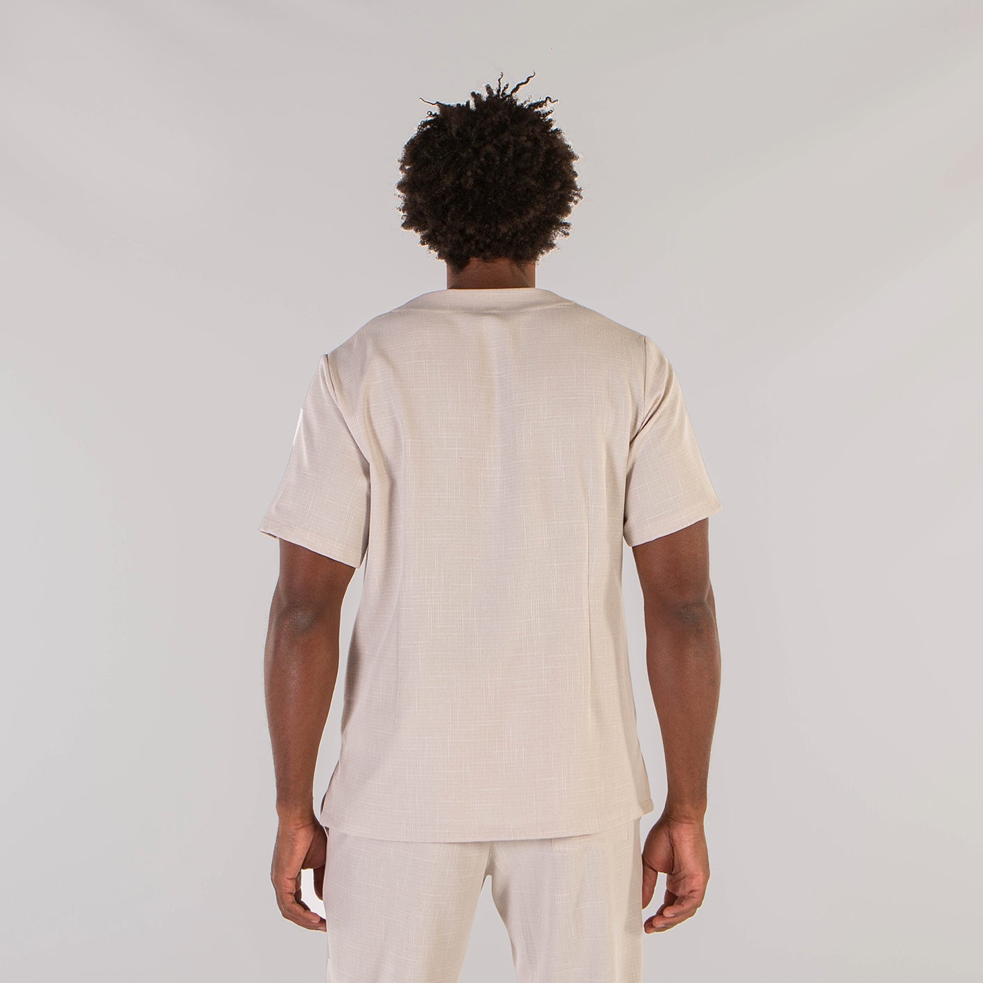 Gary's Germán blouse homme col V beige