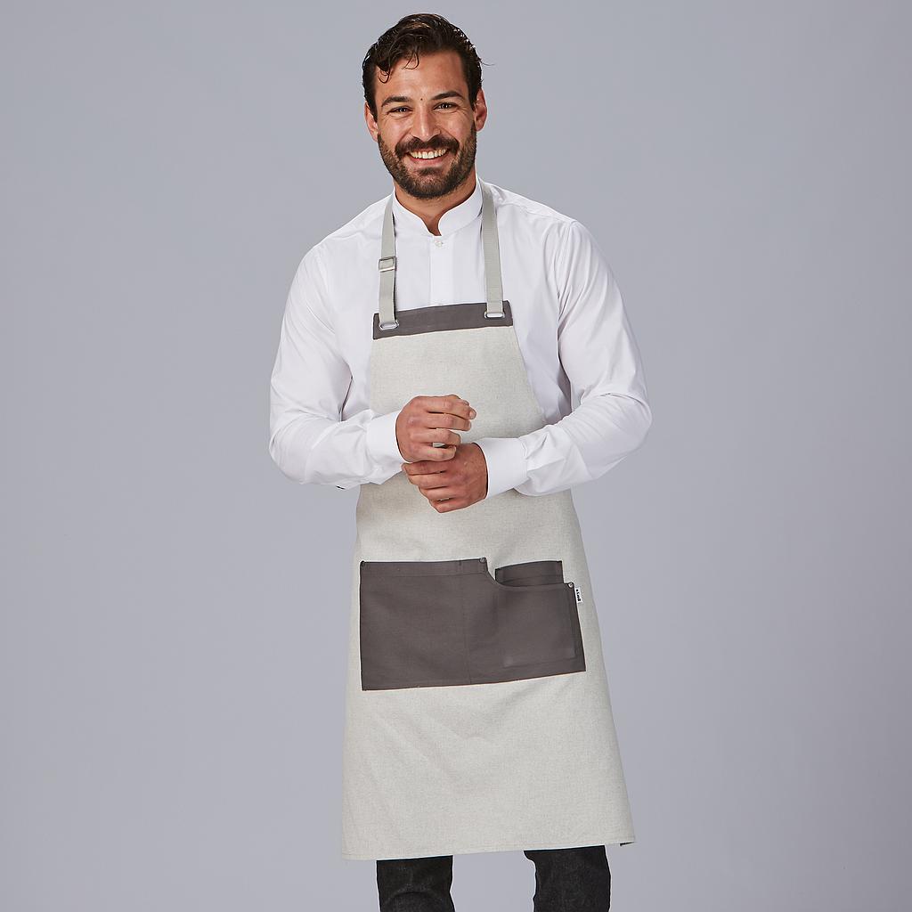 Tablier Gary's bavette bicolore noir 88x74 cm TU