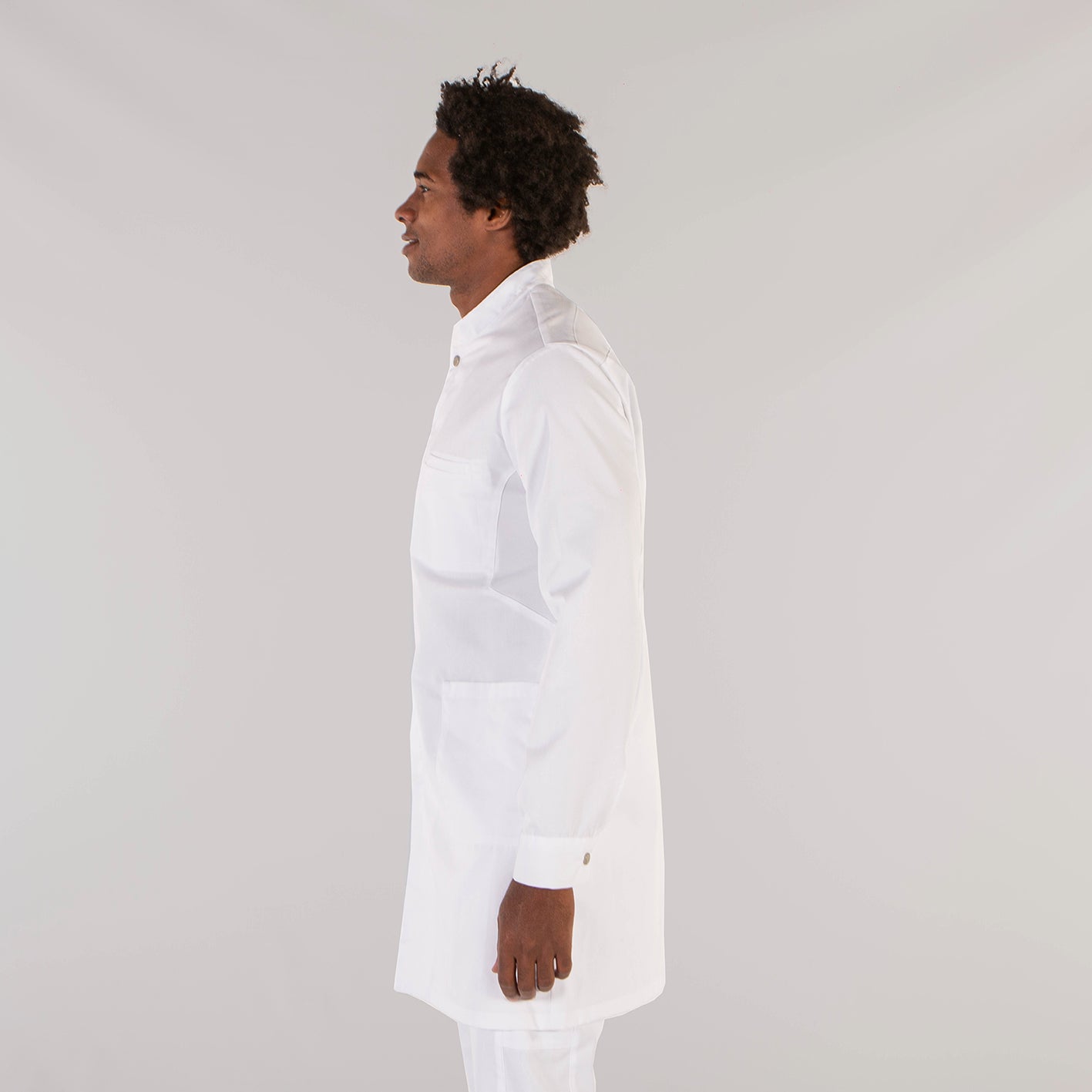 GARY'S Artur blouse homme blanche manches longues santé