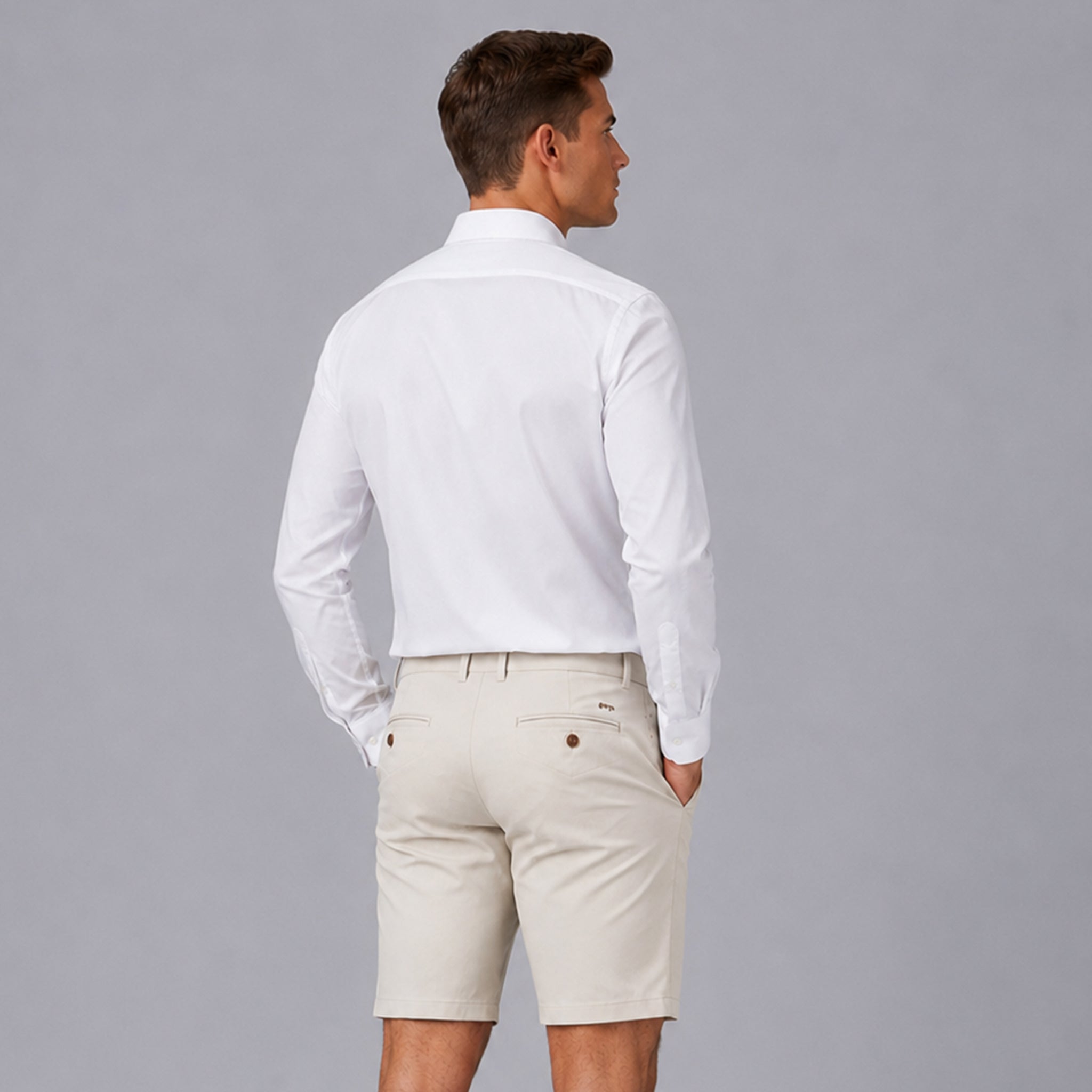GARY'S Bermuda Chino Beige Polyester T400