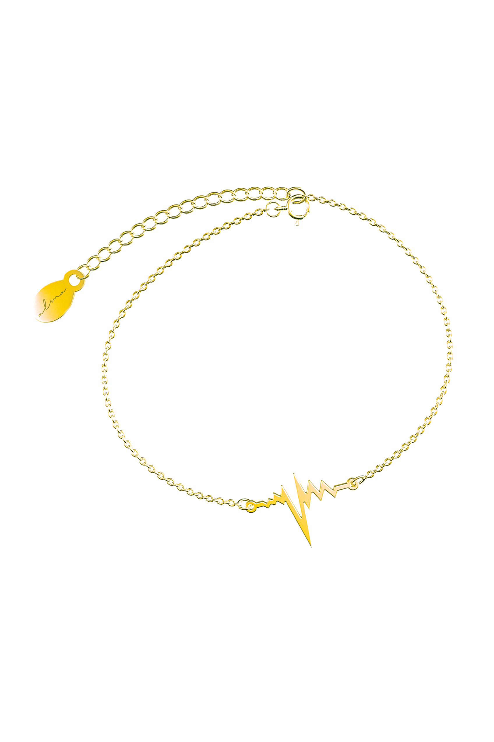 Enfermania bracelet battement de cœur acier or hypoallergénique