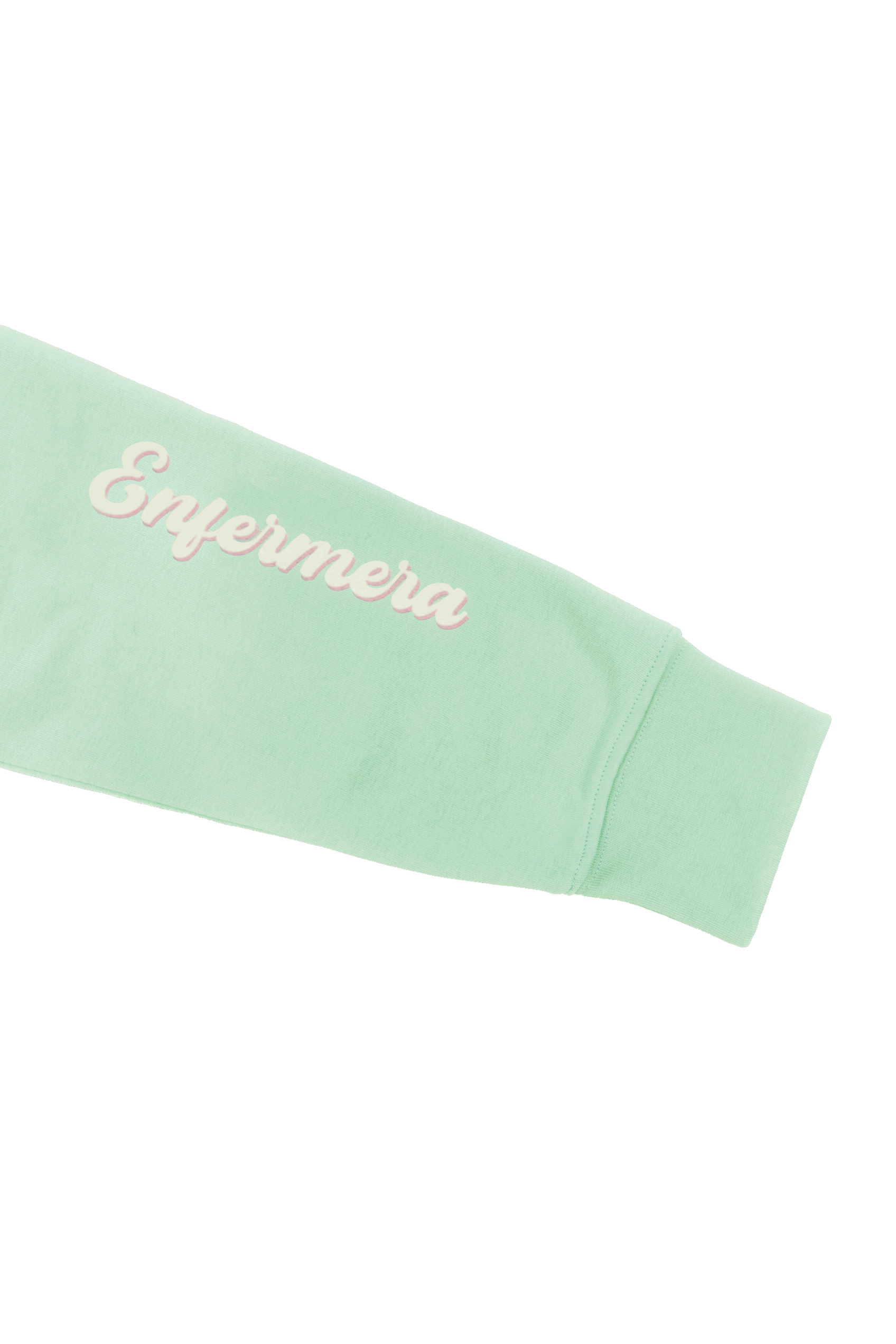 Enfermania Ropa sweat menthe imprimé S personnalisable