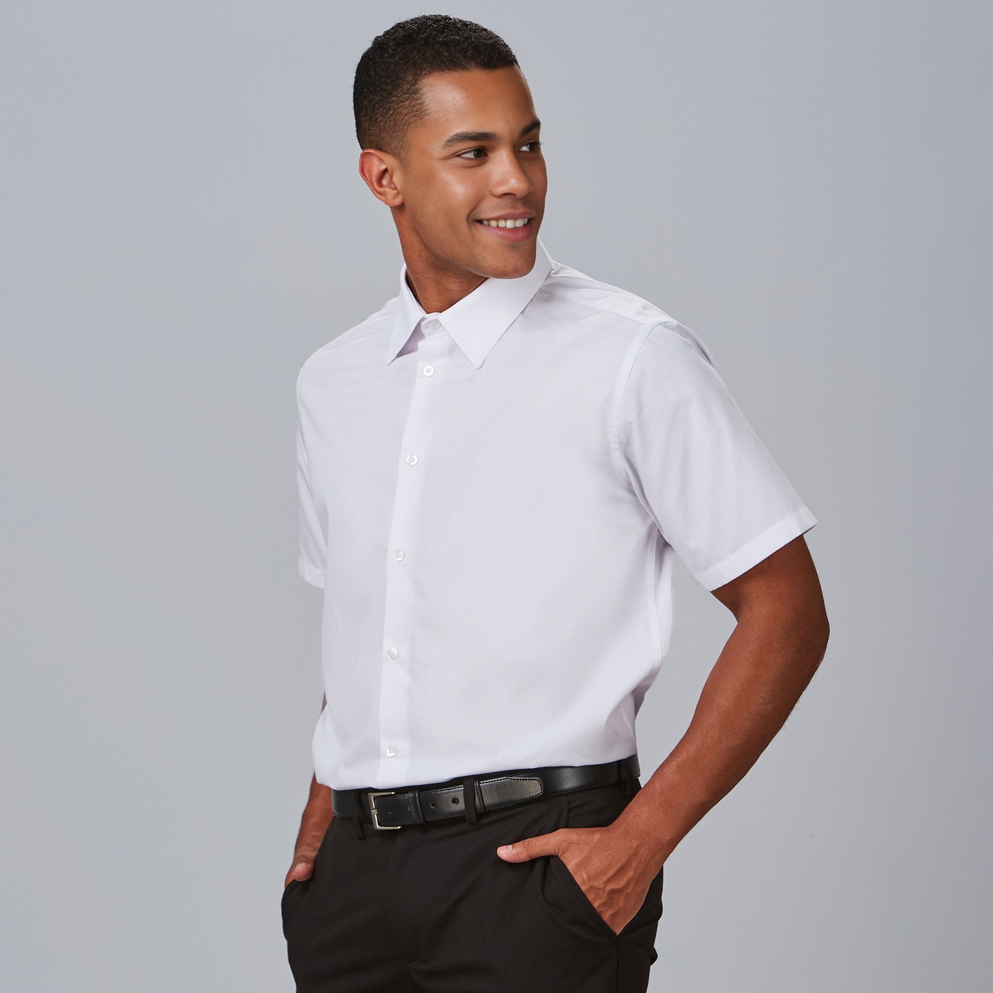 GARY'S Shirts chemisette homme slim noire stretch M