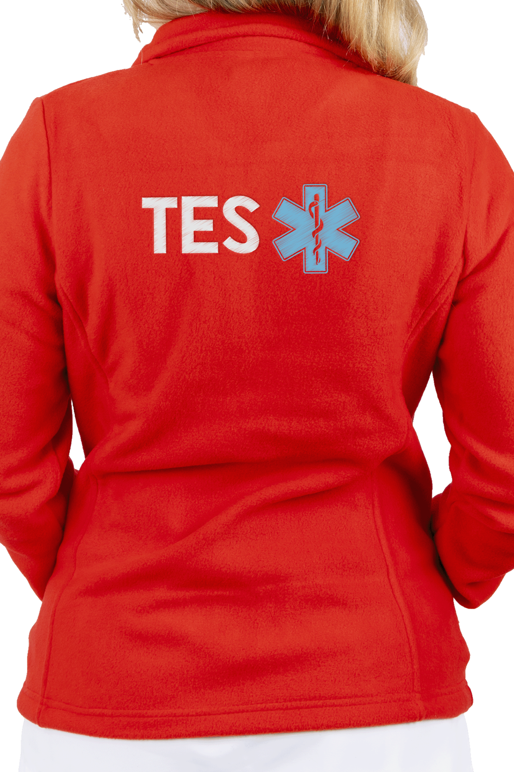 Enfermania Ropa polaire médicale femme rouge TES
