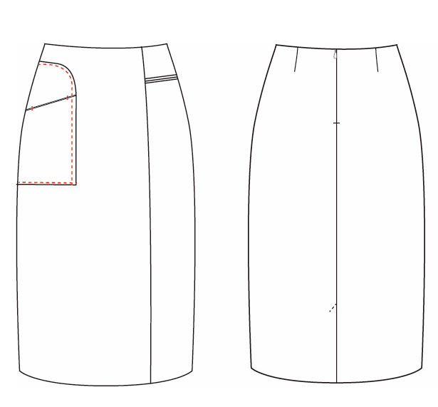 GARY'S Cold jupe travail poches marine taille 40
