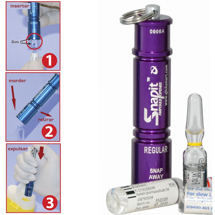 Enfermania Instrumental Snap-It coupe-ampoules aluminium violet