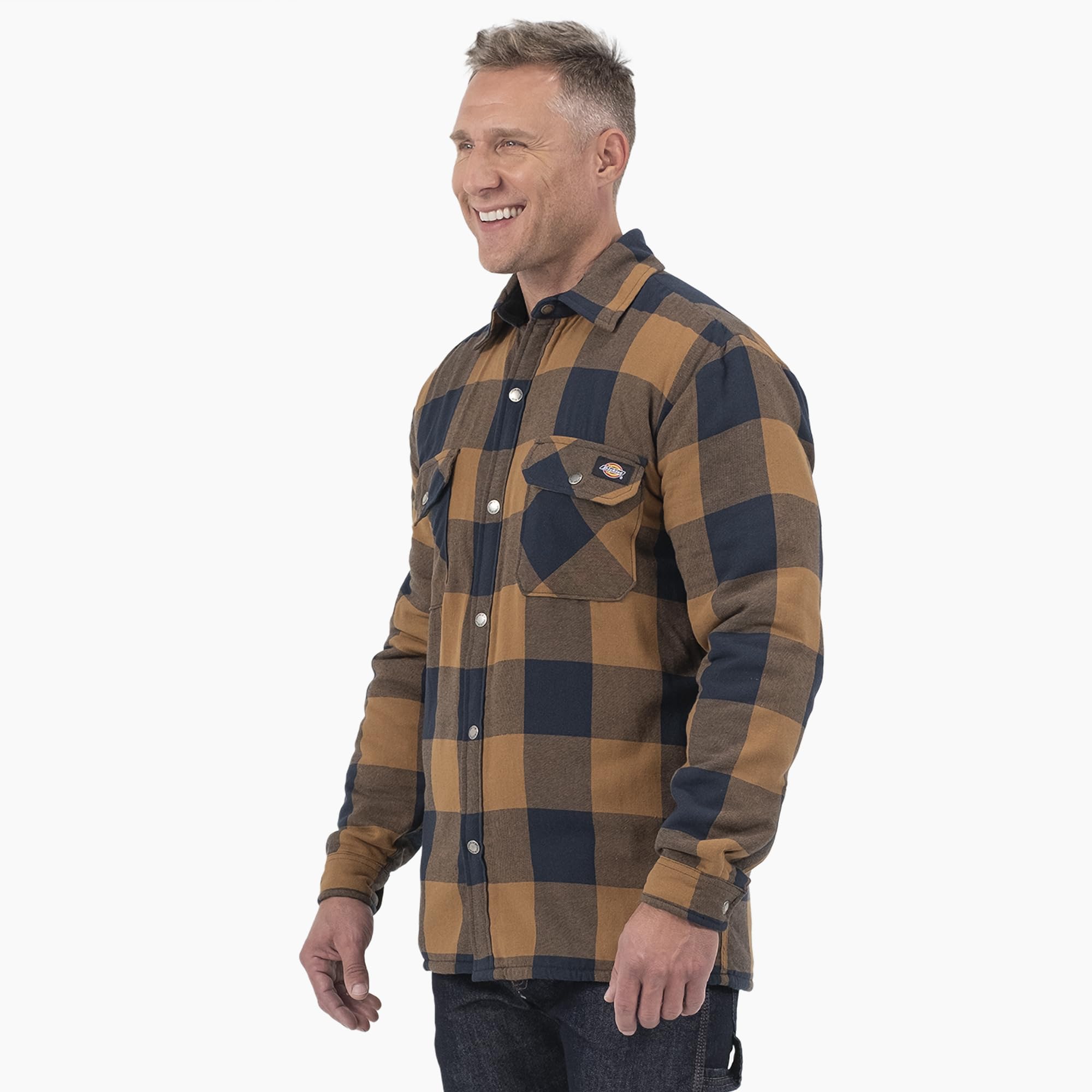 Dickies Vestes Surchemise Flanelle Hydroshield Marron