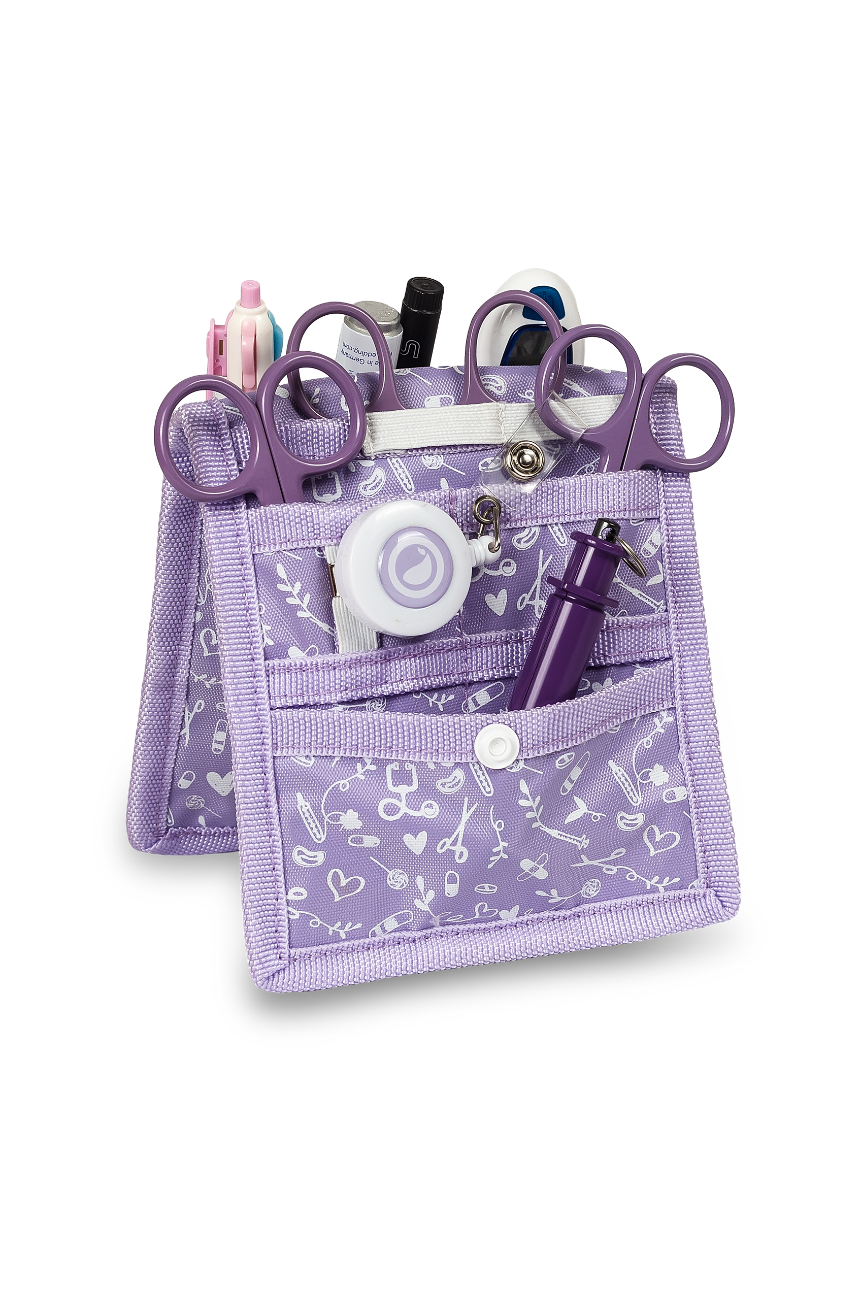 Enfermania Sweet organisateur de poche rose + porte-ciseaux