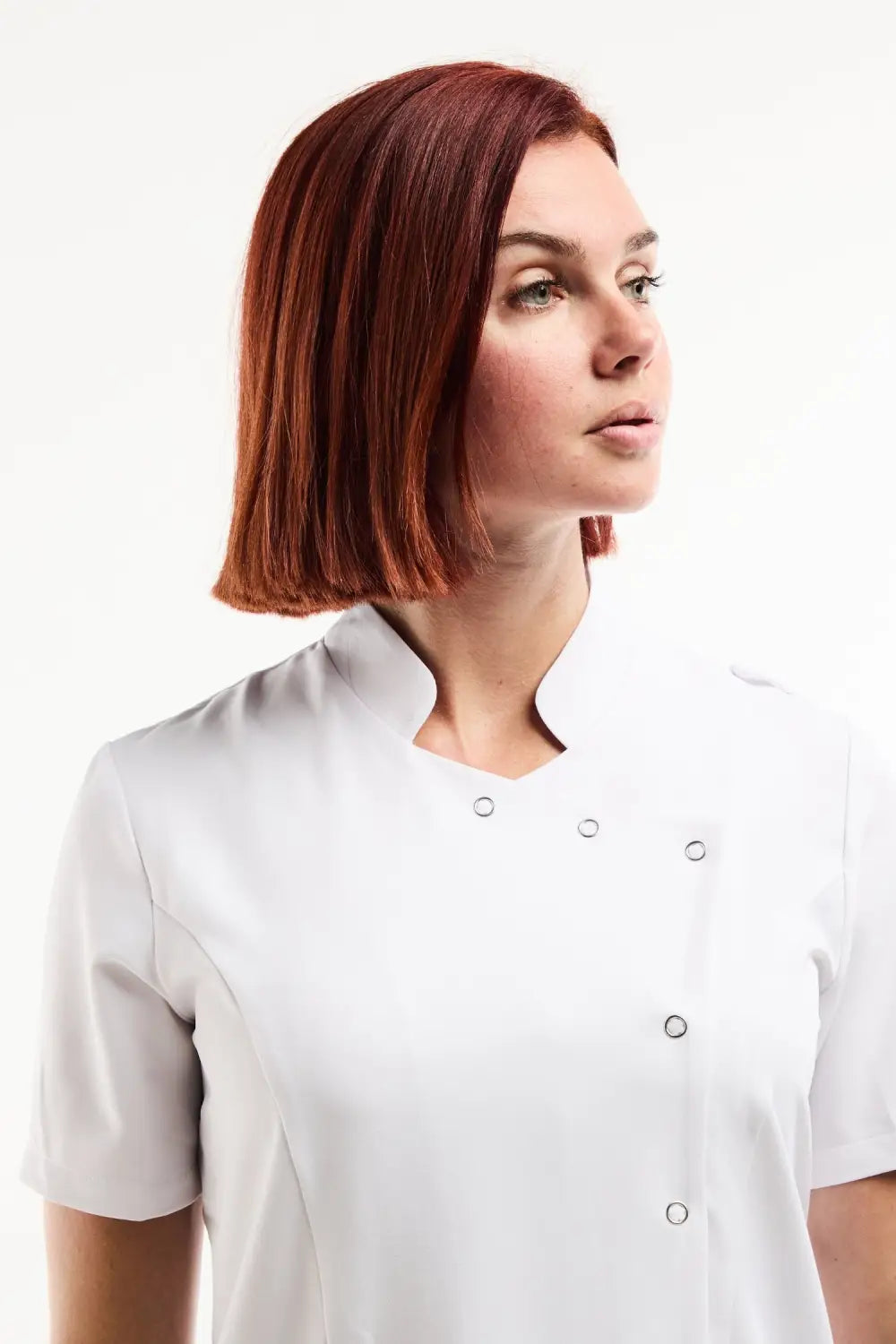 Aelin Aurelia Blouse Médicale Femme Blanche Stretch