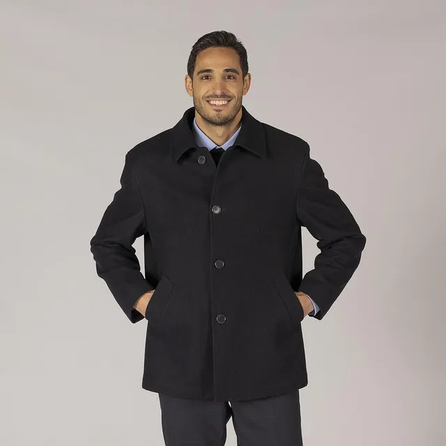 Gary's Jackets Coat Man Mouflon manteau marine chaud