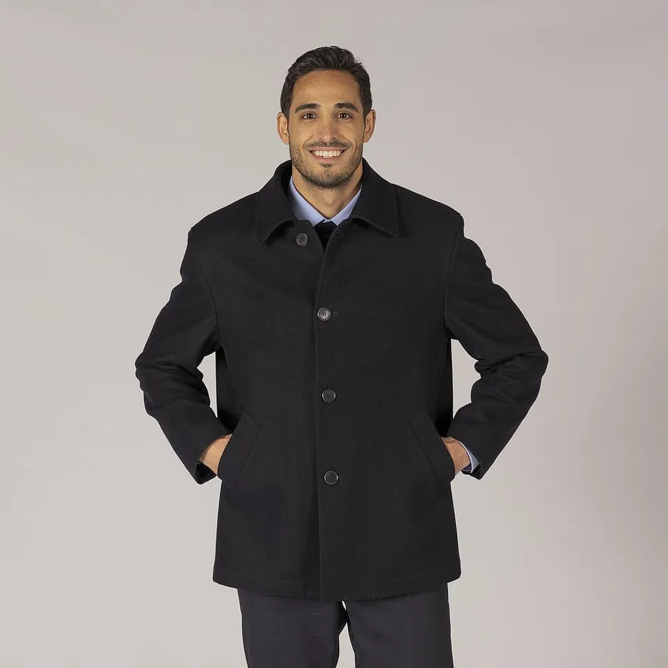 Gary's Jackets Coat Man Mouflon manteau marine chaud