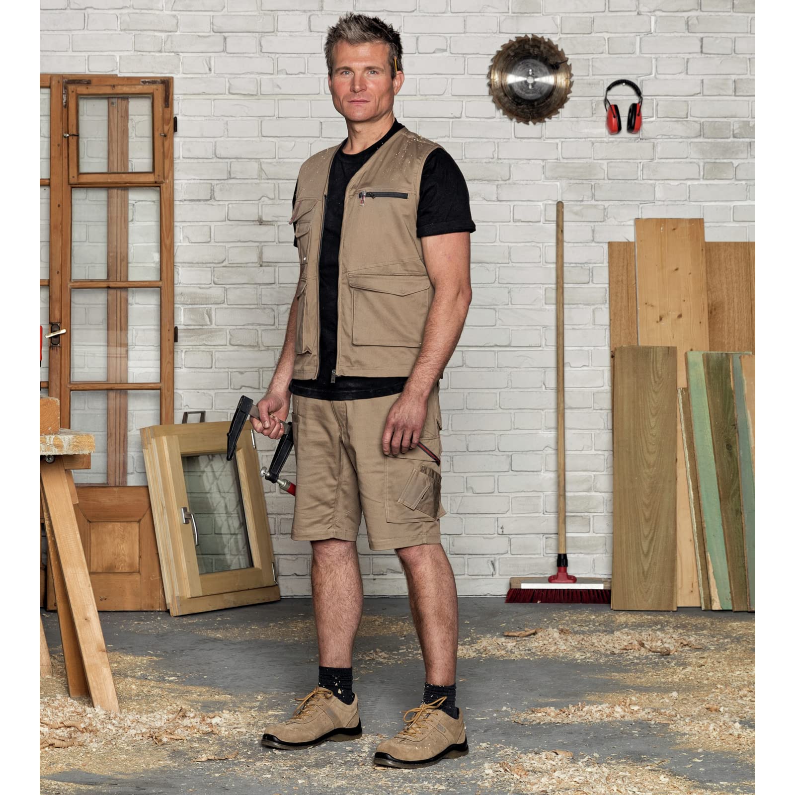 Würth MODYF Stretch X bermuda de travail beige 44