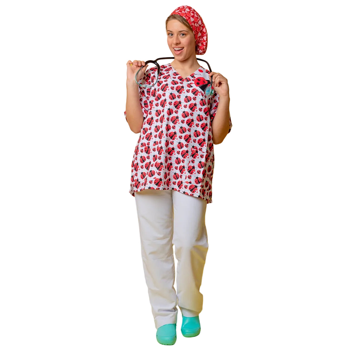 Enfermania Ropa blouse médicale microfibre Mariquitas unisexe