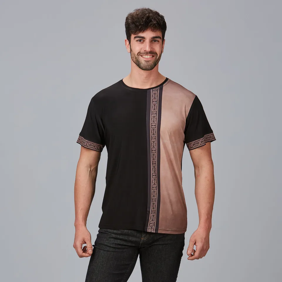 Gary's Brezo T-Shirt Travail Noir Manches Courtes Stretch