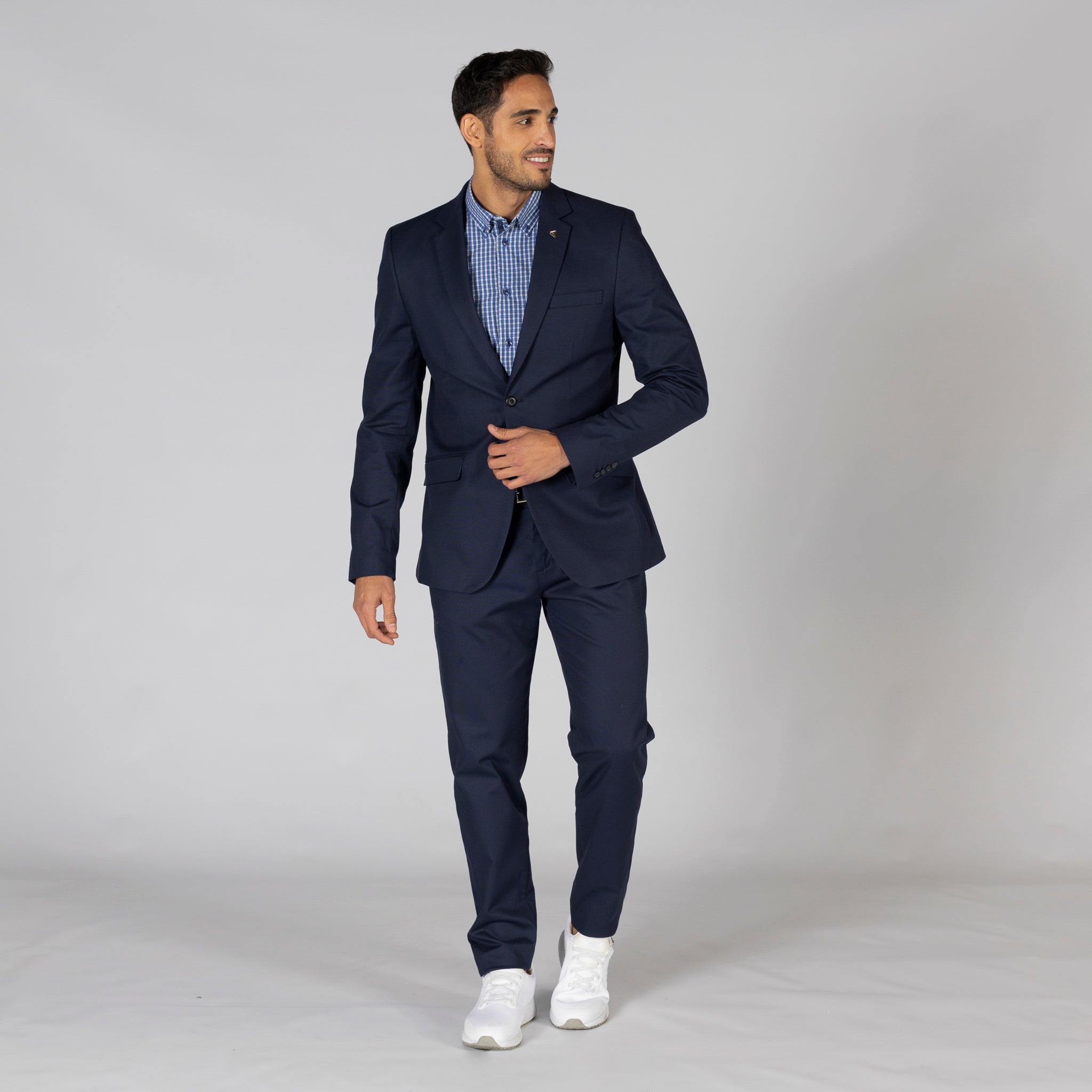 Gary's Meeting Pantalon chino homme marine stretch