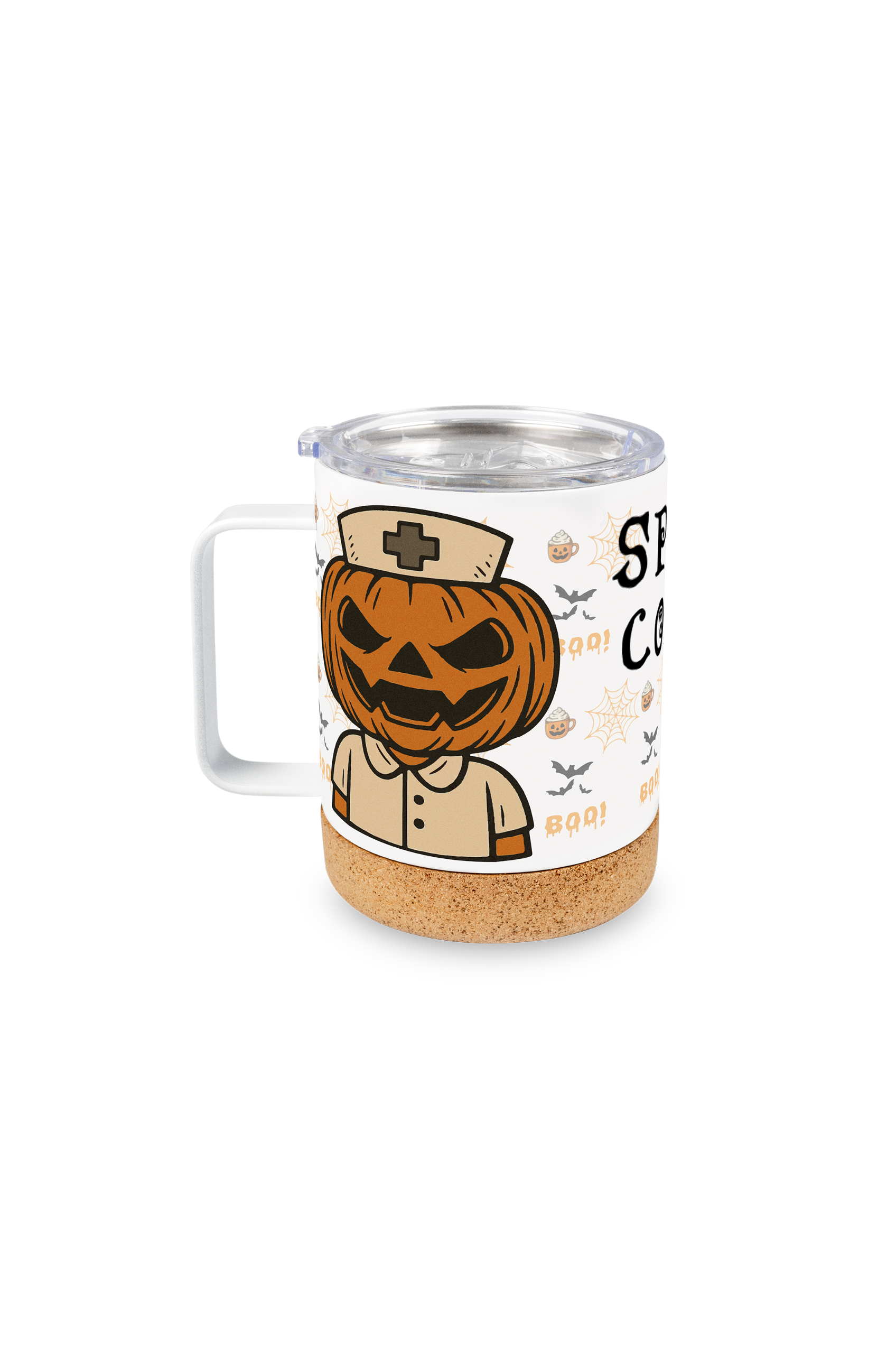 Enfermania Regalos mug isotherme 330 ml halloween inox