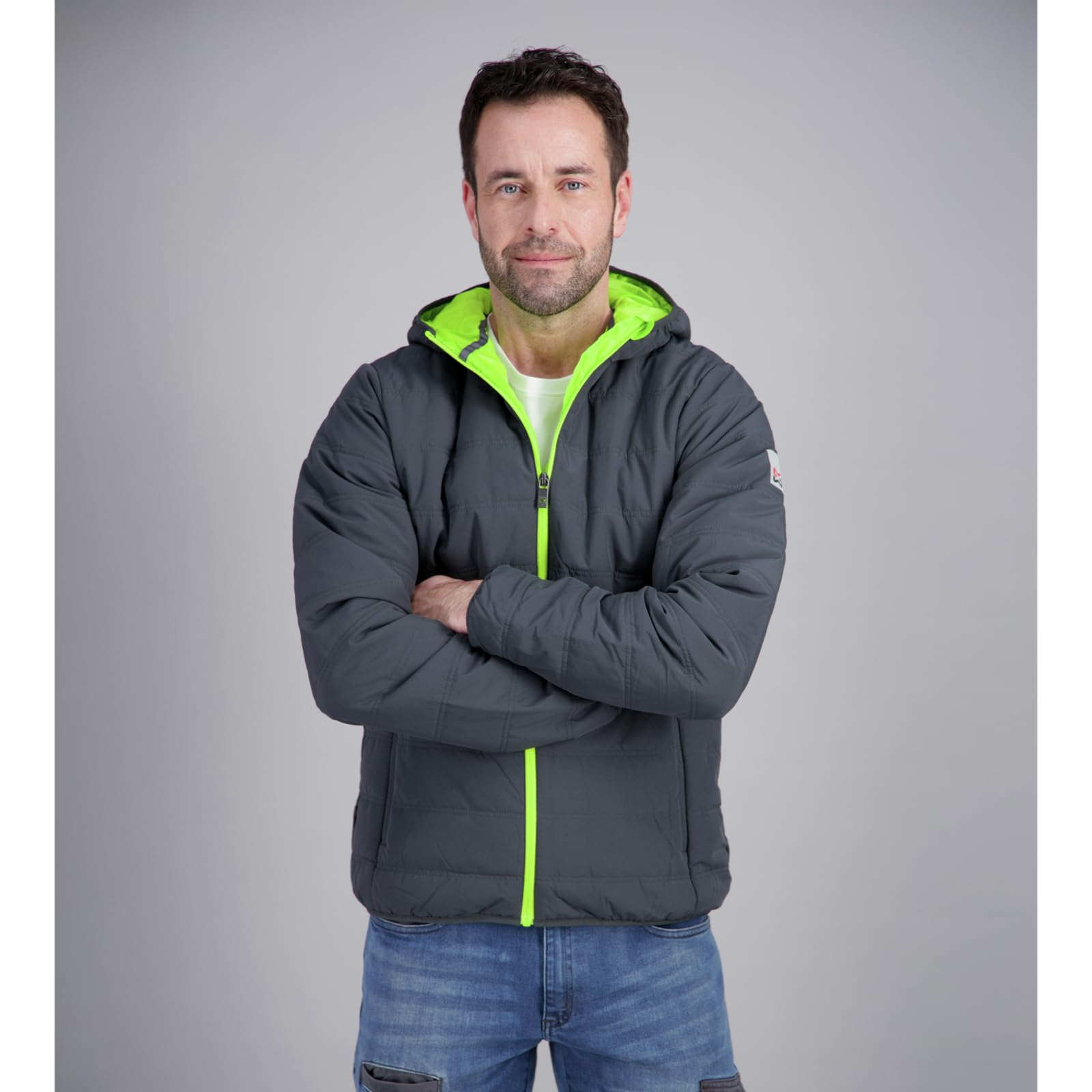 Würth MODYF Star Moon Blouson de travail matelassé S anthracite/lime