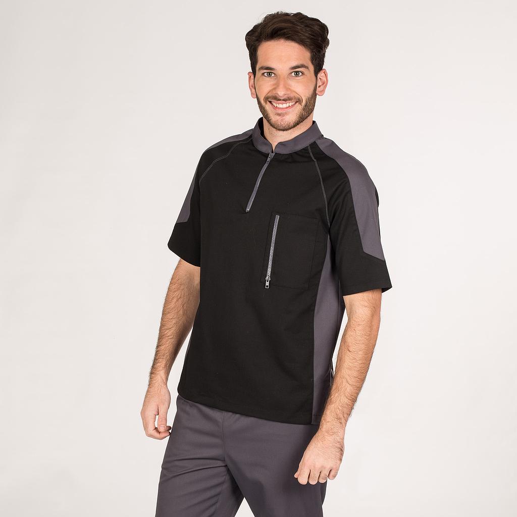 Gary's Cefiro Veste de Cuisine Homme Noir Coolmax