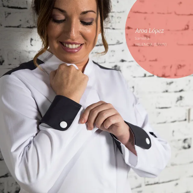 GARY'S Artemisa veste de cuisine blanche manches longues