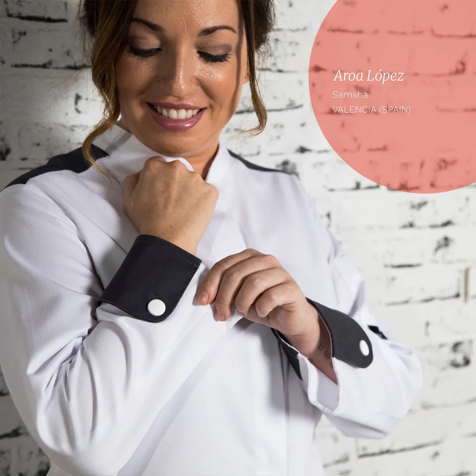 GARY'S Artemisa veste de cuisine blanche manches longues