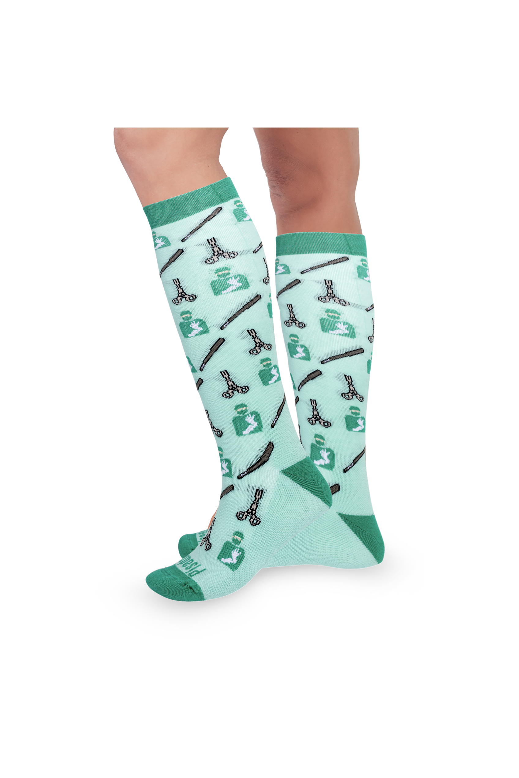 Enfermania Sin Anestesia chaussettes compression vertes 40-42