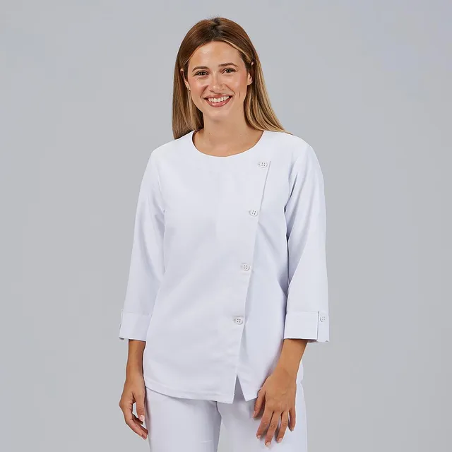 Gary's Laia blouse blanche femme manches 3/4 recyclée