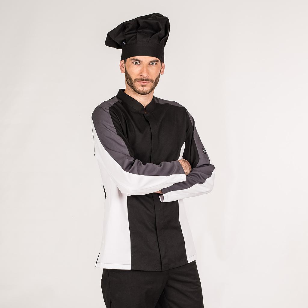 GARY'S Morfeo veste cuisine homme noir 001 Coolmax